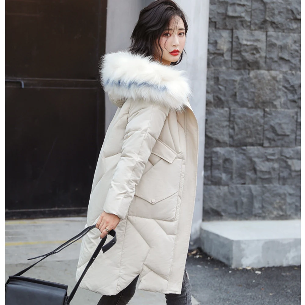 Fashion Woman Parka Plus Size Slim Outwear Female Big Fur Medium-long Thickened Large Down PARKA Student's Loose Coat 9806
Fashion Woman Parka Plus Size Slim Outwear Female Big Fur Medium-long Thickened Large Down PARKA Student's Loose Coat 9806