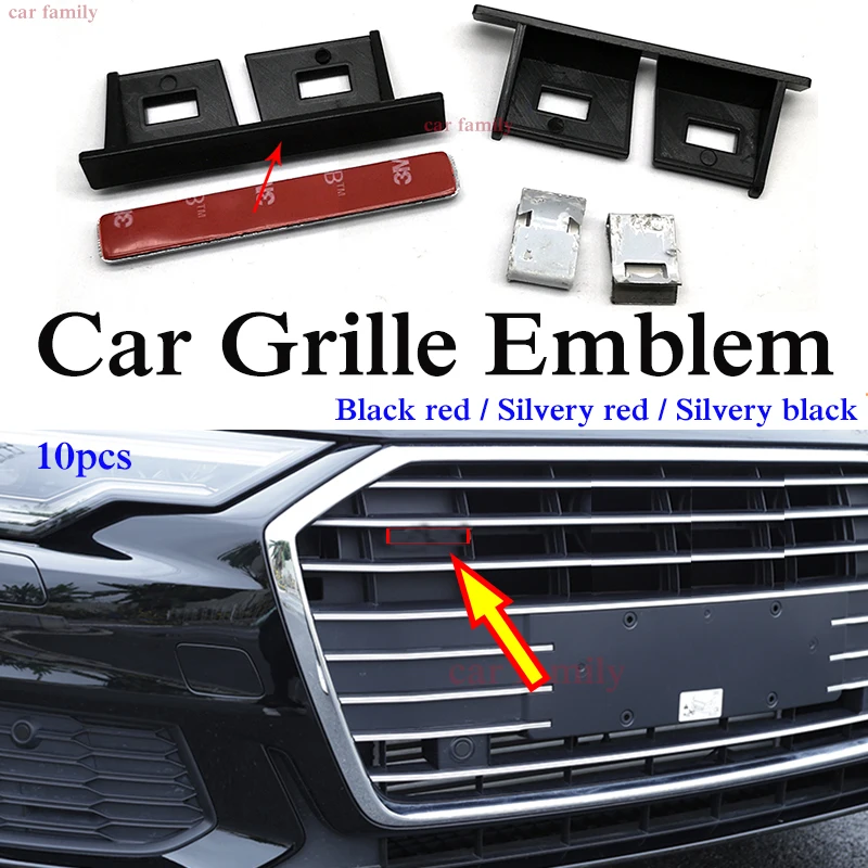 for A2 A3 A4 A5 A6 A7 A8 Q1 Q3 Q5 10pcs 3D Metal ABS Front Hood Grille Badge Emblem Car Accessories Logo For Sline Rline
for A2 A3 A4 A5 A6 A7 A8 Q1 Q3 Q5 10pcs 3D Metal ABS Front Hood Grille Badge Emblem Car Accessories Logo For Sline Rline