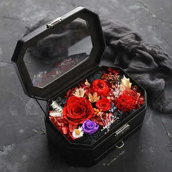 Eternal Flower Handmade Preserved Rose Cortex Double Layer Box Holder Immortal Flowers Valentines Day Christmas Birthday Gifts
Eternal Flower Handmade Preserved Rose Cortex Double Layer Box Holder Immortal Flowers Valentines Day Christmas Birthday Gifts