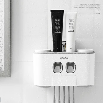 Bathroom Accessories Toothbrush Holder Toothpaste Dispenser Squeezer Set 4 Cup Stand For Toothbrushes Toothpaste Bathroom Set
Bathroom Accessories Toothbrush Holder Toothpaste Dispenser Squeezer Set 4 Cup Stand For Toothbrushes Toothpaste Bathroom Set