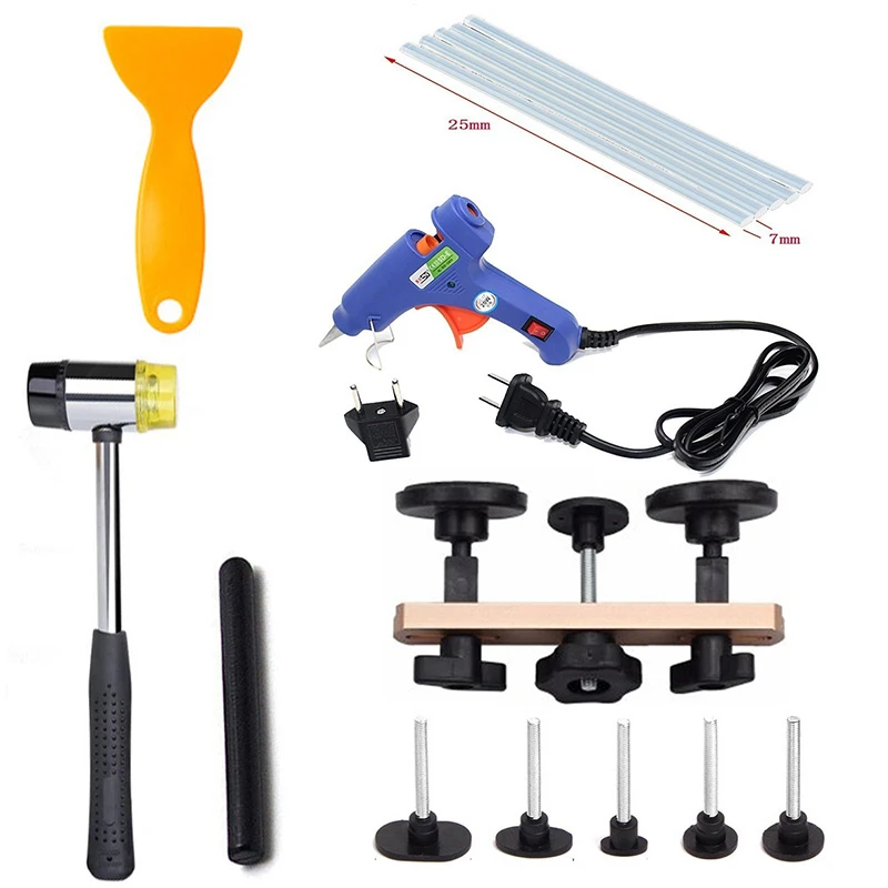 Auto Dent Repair Tool 20W Special Glue Gun Paintless Hail Dent Remover Slide Hammer Tabs Vehicle Car Dent Tools Kit
Auto Dent Repair Tool 20W Special Glue Gun Paintless Hail Dent Remover Slide Hammer Tabs Vehicle Car Dent Tools Kit
