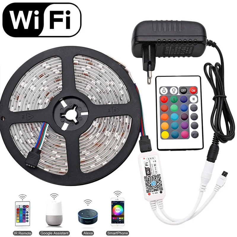 LED Strip RGB Christmas Party Lighting Flexible Rope Light 5M 10M Waterproof Strips Google Home Alexa WIFI LED Controller
LED Strip RGB Christmas Party Lighting Flexible Rope Light 5M 10M Waterproof Strips Google Home Alexa WIFI LED Controller