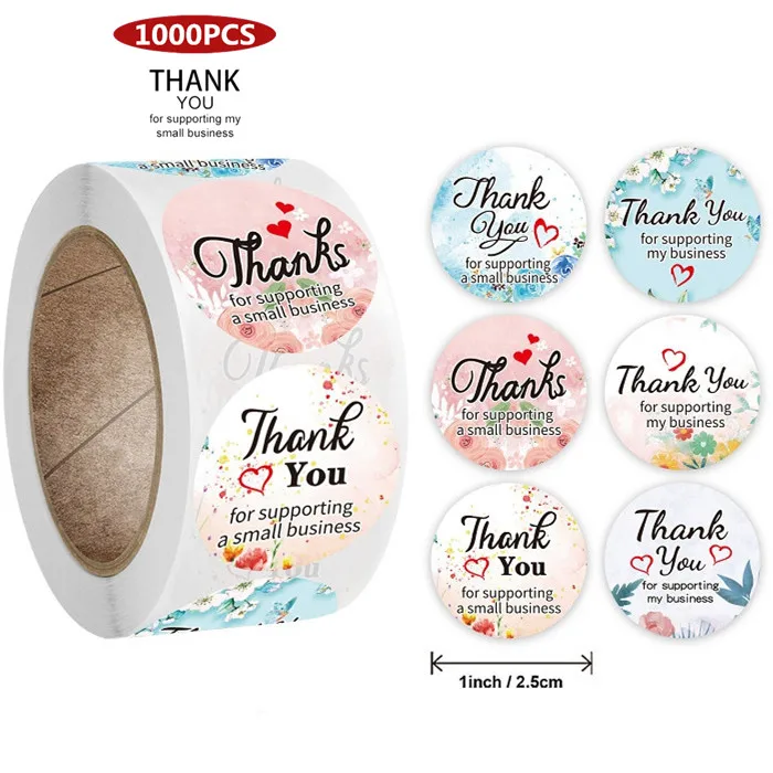 1'' 1000pcs Stunning 6 Types Florals Thank You Stickers for Supporting Small Business Taste Order Home Handmade Wedding Envelope
1'' 1000pcs Stunning 6 Types Florals Thank You Stickers for Supporting Small Business Taste Order Home Handmade Wedding Envelope