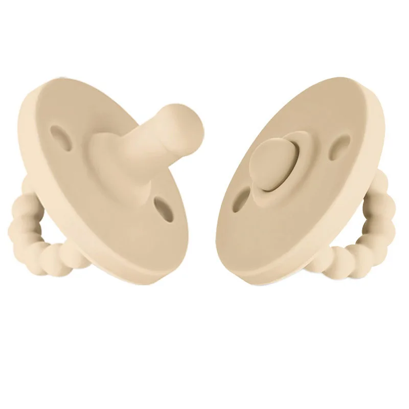 Food Grade Silicone Newborn Baby Dummy Pacifier Infant Round Nipple Soother Pacifier High Quality Baby Care Product