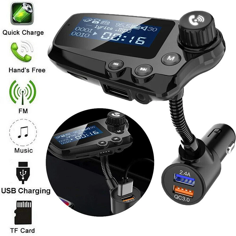 FM Transmitter Bluetooth 5.0 Dual USB Charging Car Kit Handsfree Wireless Bluetooth Fm Transmitter QC3.0 FM Modulator with AUX
FM Transmitter Bluetooth 5.0 Dual USB Charging Car Kit Handsfree Wireless Bluetooth Fm Transmitter QC3.0 FM Modulator with AUX