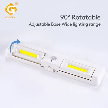 PIR Motion Sensor LED Under Cabinet Light 90 Degree Rotatable Battery Wireless COB Induction Night Lamp Stairway Drawer Bedroom
PIR Motion Sensor LED Under Cabinet Light 90 Degree Rotatable Battery Wireless COB Induction Night Lamp Stairway Drawer Bedroom