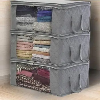 Portable Non-Woven Storage Bags Space Saver Wardrobe Clothing Home Quilt Storage Bag Folding Storage Box Household Receive
Portable Non-Woven Storage Bags Space Saver Wardrobe Clothing Home Quilt Storage Bag Folding Storage Box Household Receive