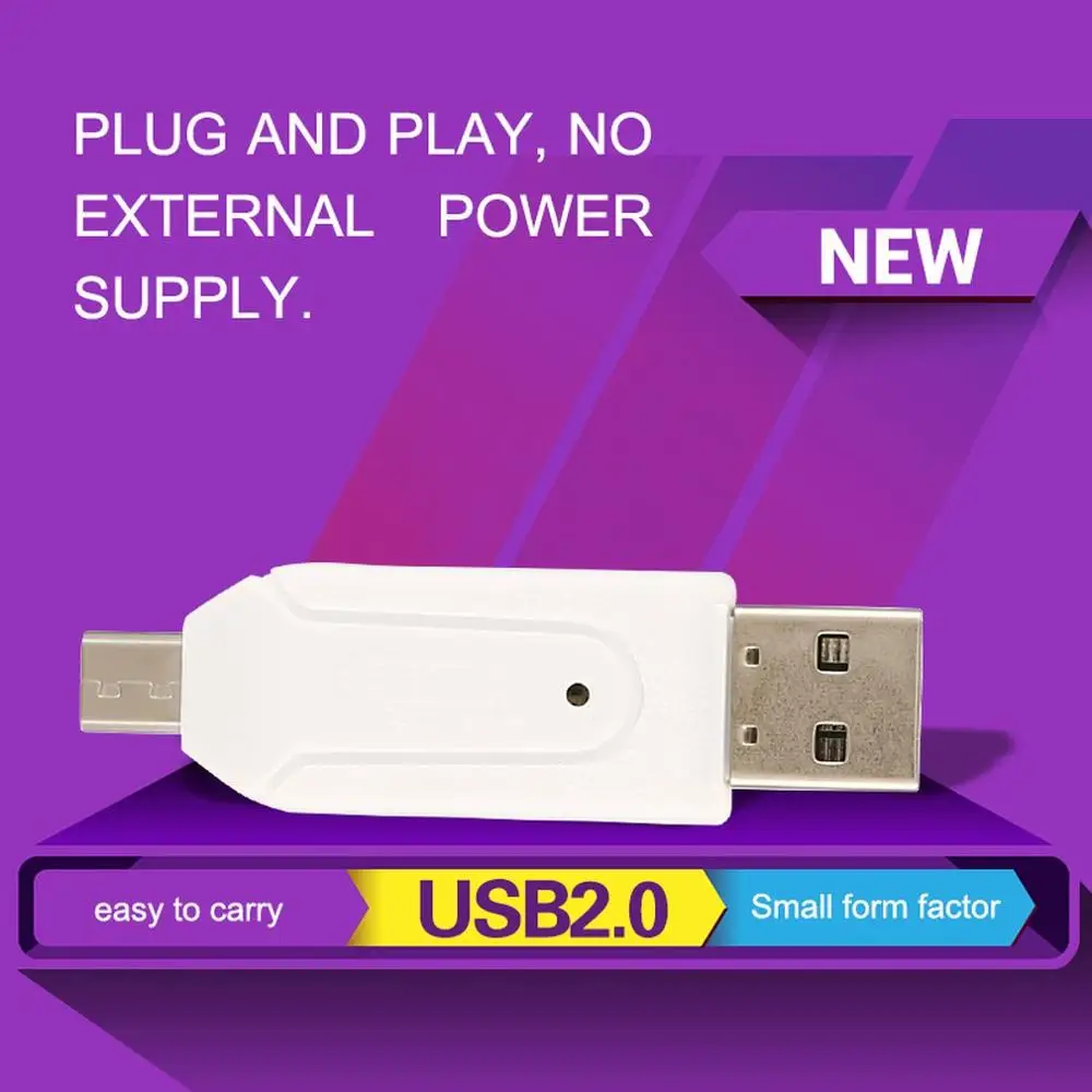 Устройство для чтения карт памяти Micro USB OTG к 2 0 адаптер SD/Micro SD карта маленький форм