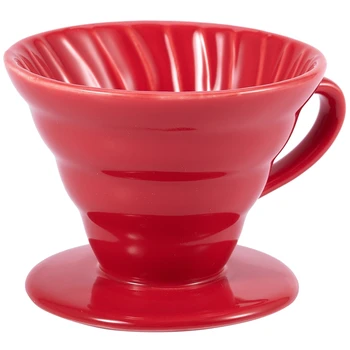 Ceramic Coffee Dripper Engine V60 Style Coffee Drip Filter Cup Permanent Pour over Coffee Maker with Separate Stand for 1-4 Cups 
Ceramic Coffee Dripper Engine V60 Style Coffee Drip Filter Cup Permanent Pour over Coffee Maker with Separate Stand for 1-4 Cups