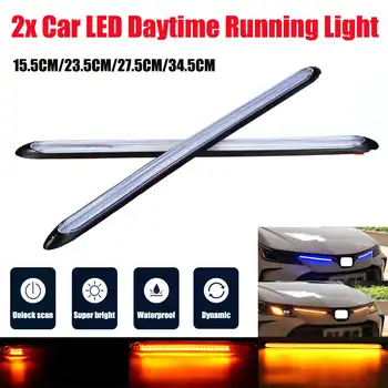 Pair Led Daytime Running Light Blue drl led light & Yellow Flowing Turn Signal Lamp Dynamic Blinker Universal Waterproof
Pair Led Daytime Running Light Blue drl led light & Yellow Flowing Turn Signal Lamp Dynamic Blinker Universal Waterproof