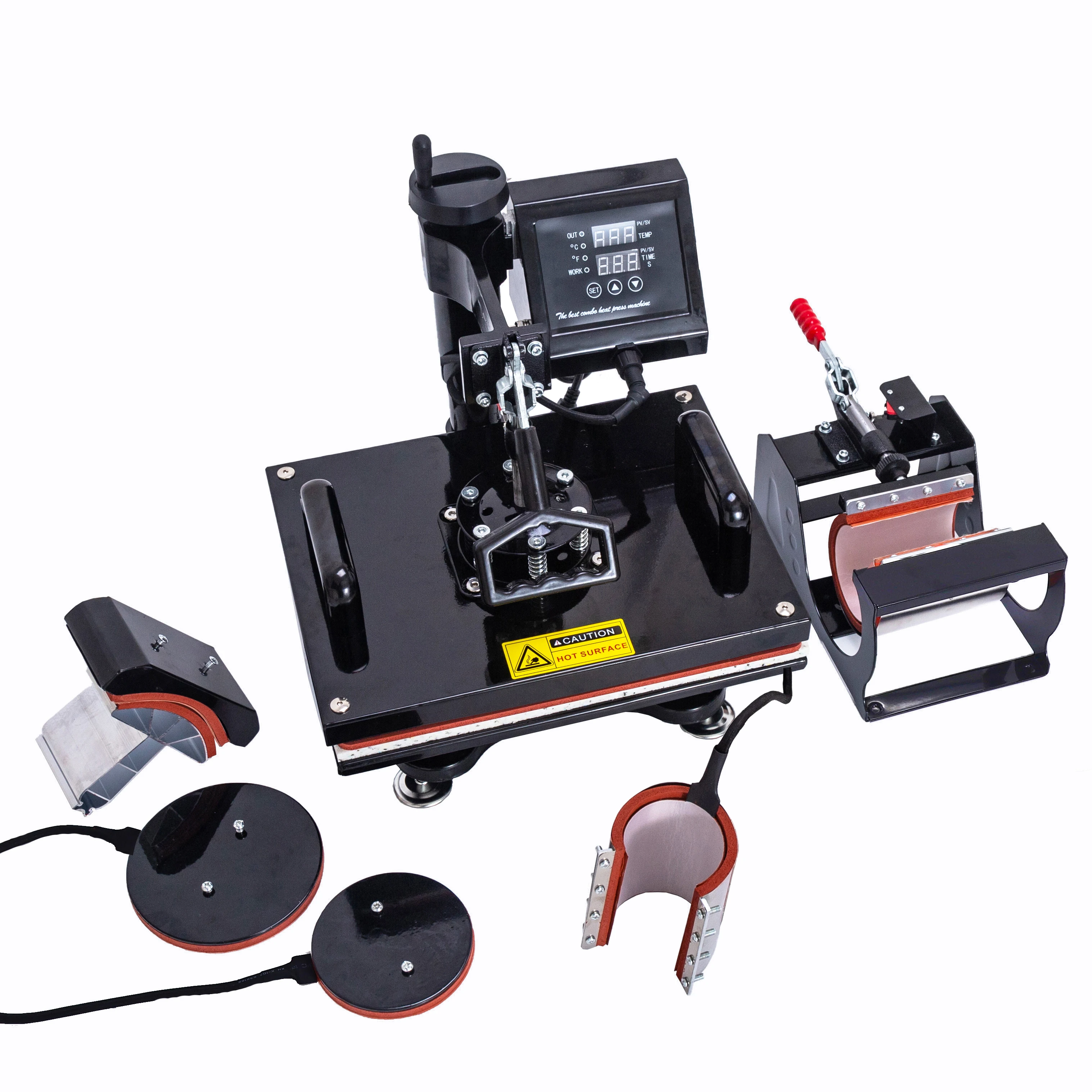38*38CM 5 in 1 Combo Heat Press Printer Sublimation Machine Heat Press Printer for T-shirts Plates/Cap/Mug/Phone Covers popular
38*38CM 5 in 1 Combo Heat Press Printer Sublimation Machine Heat Press Printer for T-shirts Plates/Cap/Mug/Phone Covers popular