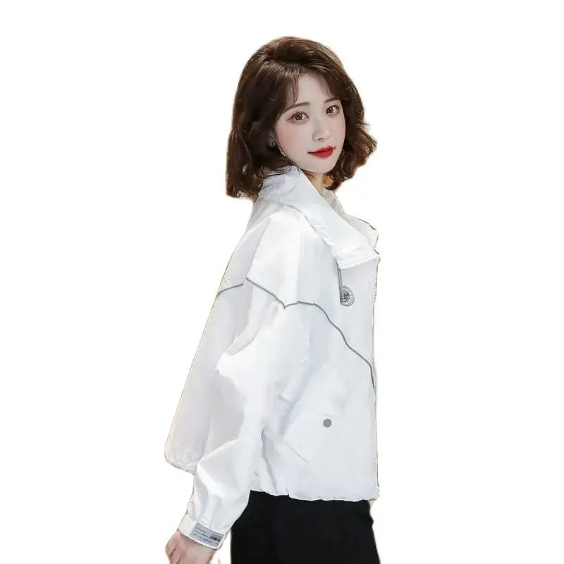 Ladies Jacket New 2023 Spring Autumn Iight Thin Lapel Zipper Shorty Women Coats Fashion All-Match Loose Female Outerwear
Ladies Jacket New 2023 Spring Autumn Iight Thin Lapel Zipper Shorty Women Coats Fashion All-Match Loose Female Outerwear