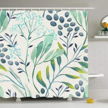 Herbs Watercolor Botanical Hand Floral Pattern On Abstract Green Leaf Classic Curtains Set with Hooks
Herbs Watercolor Botanical Hand Floral Pattern On Abstract Green Leaf Classic Curtains Set with Hooks