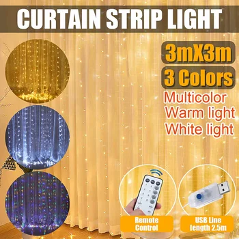 300 LED Curtain Light with Remote Control 300LED Fairy String Lighting for Garden Wedding Christmas Party Decor DC5V
300 LED Curtain Light with Remote Control 300LED Fairy String Lighting for Garden Wedding Christmas Party Decor DC5V