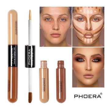 PHOERA New Double Headed Make Up Concealer Foundation Face Smooth Concealer Cream Brighten Full Coverage Concealer TSLM1
PHOERA New Double Headed Make Up Concealer Foundation Face Smooth Concealer Cream Brighten Full Coverage Concealer TSLM1
