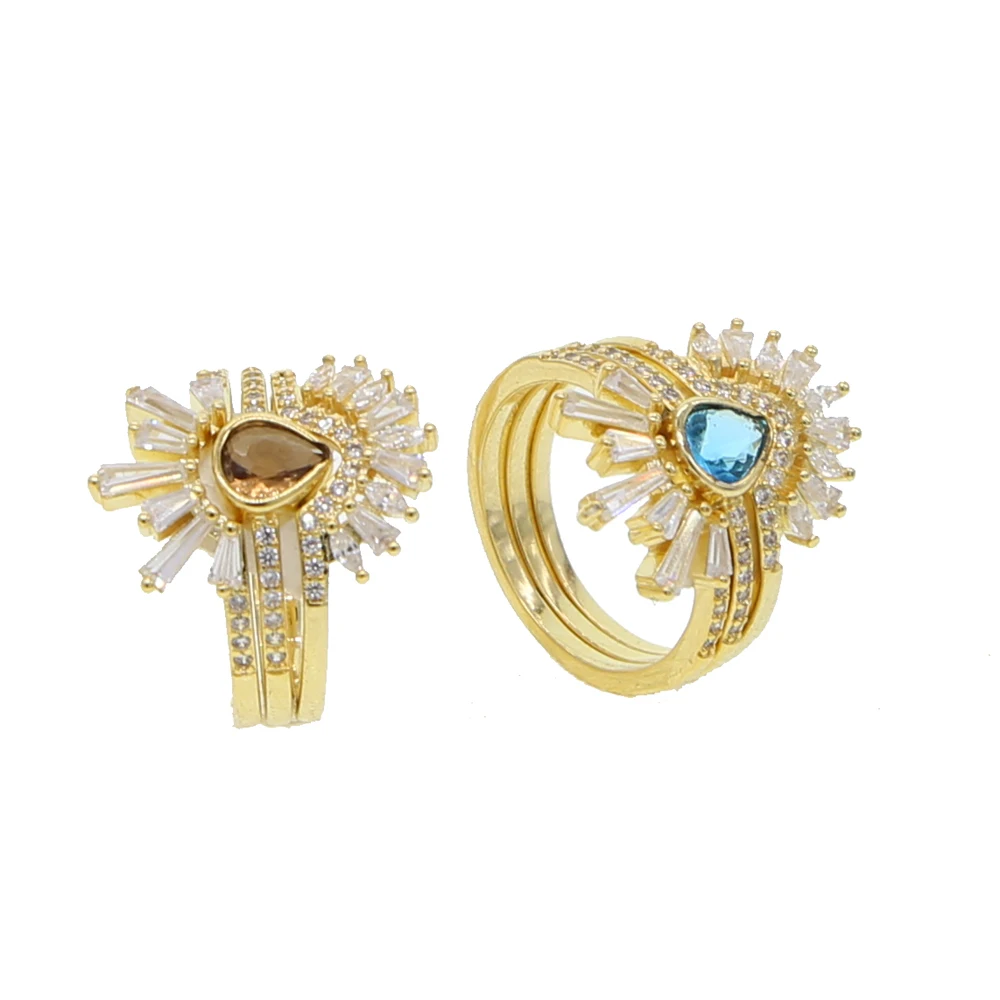 Gold filled Set of 3 pcs water drop blue coffee color baguette cz wedding engagment ring sets trendy women girls finger ring
Gold filled Set of 3 pcs water drop blue coffee color baguette cz wedding engagment ring sets trendy women girls finger ring