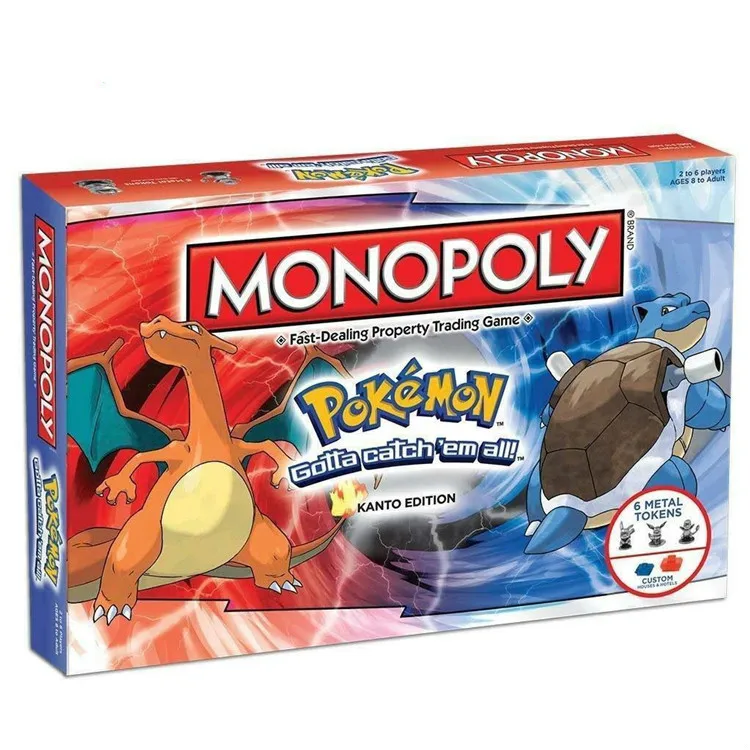 Pokemon Monopoly Pokemon All English Board Game Board Card Game Family Gathering Christmas Present 
Pokemon Monopoly Pokemon All English Board Game Board Card Game Family Gathering Christmas Present