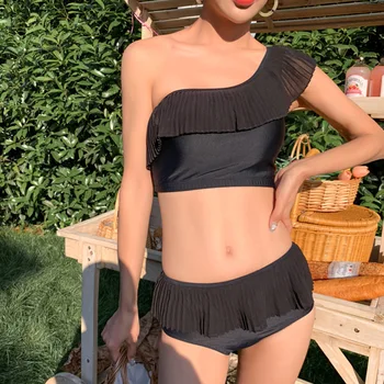 Swimsuit Woman Two Pieces Bikini Swim Suits Biquini Infantil Swimwear Girl Tankini Women Contracted Falbala High Waist Polyester
Swimsuit Woman Two Pieces Bikini Swim Suits Biquini Infantil Swimwear Girl Tankini Women Contracted Falbala High Waist Polyester