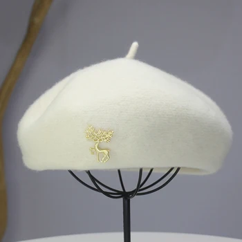 Fashion New Women wool Solid Color Beret Female Bonnet Caps Elegant Winter Warm Walking Hat girl student Beret Hat Adjustable
Fashion New Women wool Solid Color Beret Female Bonnet Caps Elegant Winter Warm Walking Hat girl student Beret Hat Adjustable