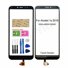 Panneau d'écran tactile 5.35 pouces pour Alcatel 1s 2019 5024 OT5024 5024D, panneau avant en verre avec capteur=