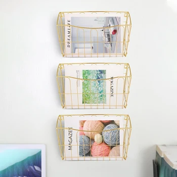 HOT-Hanging File Organizer, 3 Pocket Wall Mount Document Letter Tray File Organizer, Gold
HOT-Hanging File Organizer, 3 Pocket Wall Mount Document Letter Tray File Organizer, Gold