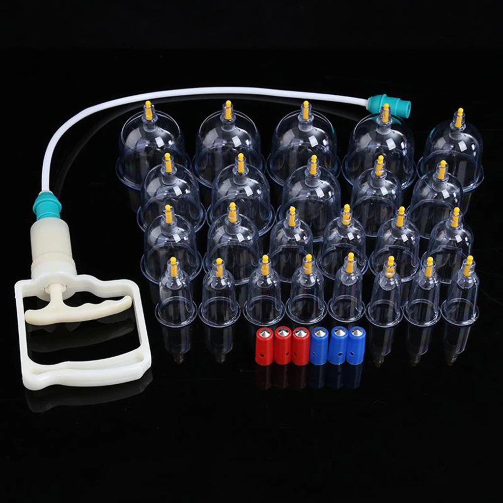 24Pcs Cupping Sets | Cupping Vacuum Suction 24 Cups Sets for Cellulite Cupping Massage Back | Chinese Cupping Pump 24Pcs Cupping Sets | Cupping Vacuum Suction 24 Cups Sets for Cellulite Cupping Massage Back | Chinese Cupping Pump