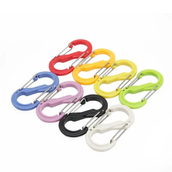 10pcs ABS Plastic S Type Carabiner EDC Spring Keychain Backpack Quick Hook 8 shaped Lock Buckle Outdoors Camping Hiking Tools 
10pcs ABS Plastic S Type Carabiner EDC Spring Keychain Backpack Quick Hook 8 shaped Lock Buckle Outdoors Camping Hiking Tools