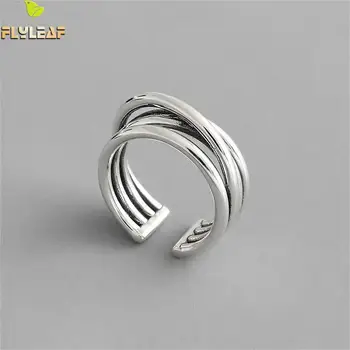 Flyleaf Do The Old Multi-layer Winding Line Real 925 Sterling Silver Rings For Women High Quality Fine Jewelry Open Ring Vintage
Flyleaf Do The Old Multi-layer Winding Line Real 925 Sterling Silver Rings For Women High Quality Fine Jewelry Open Ring Vintage