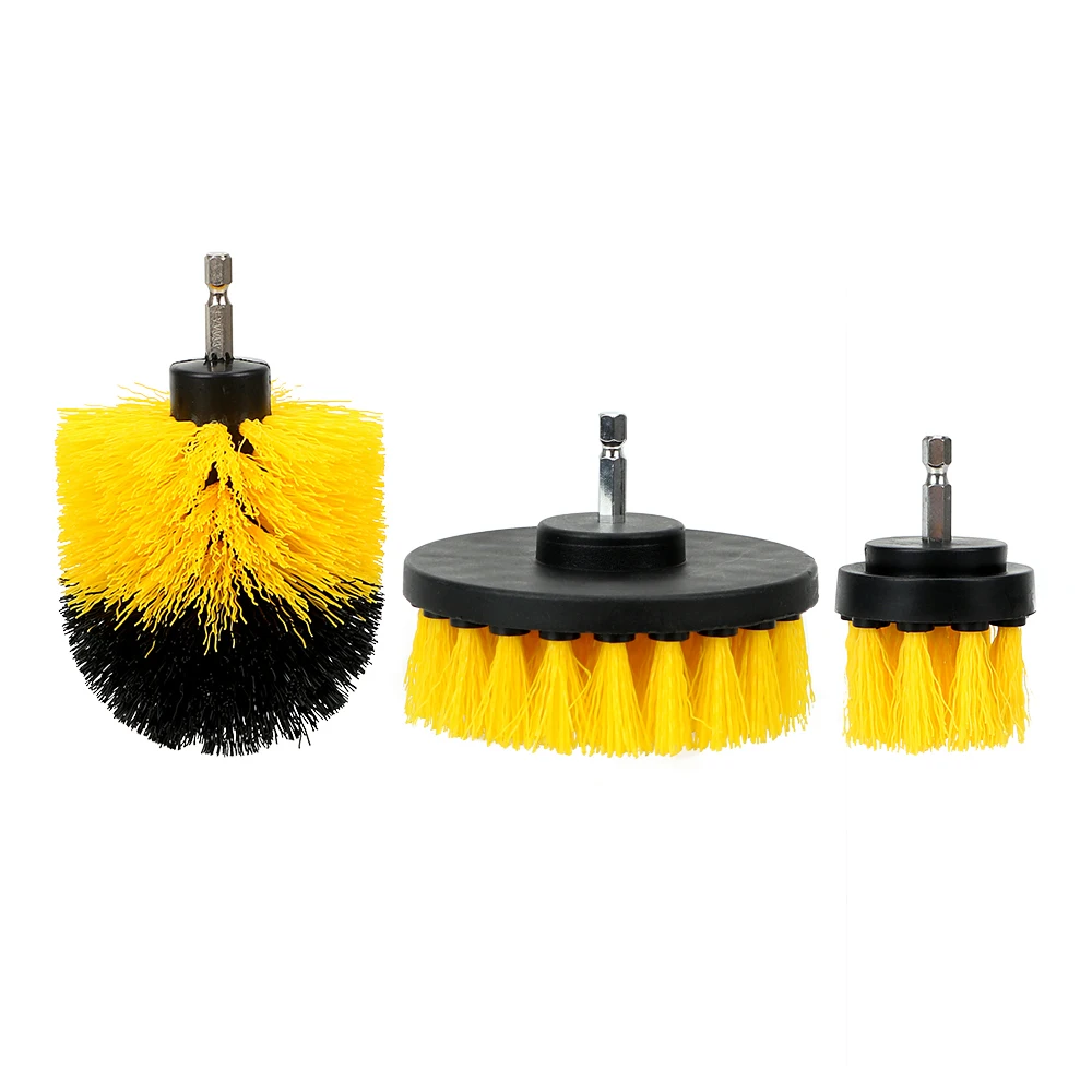 Oloey 3pcs Set Car Wash Brush Hard Bristle Drill Scrubber Brush Kit Auto Detailing Cleaning Brush Auto Care Cleaning Tools Sponges Cloths Brushes Aliexpress
