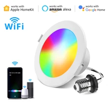 Apple Homekit WiFi LED Downlight Spot Light App Siri Remote Control RGB Dimmable Ceiling Smart Lamp For Alexa Google Assistant
Apple Homekit WiFi LED Downlight Spot Light App Siri Remote Control RGB Dimmable Ceiling Smart Lamp For Alexa Google Assistant