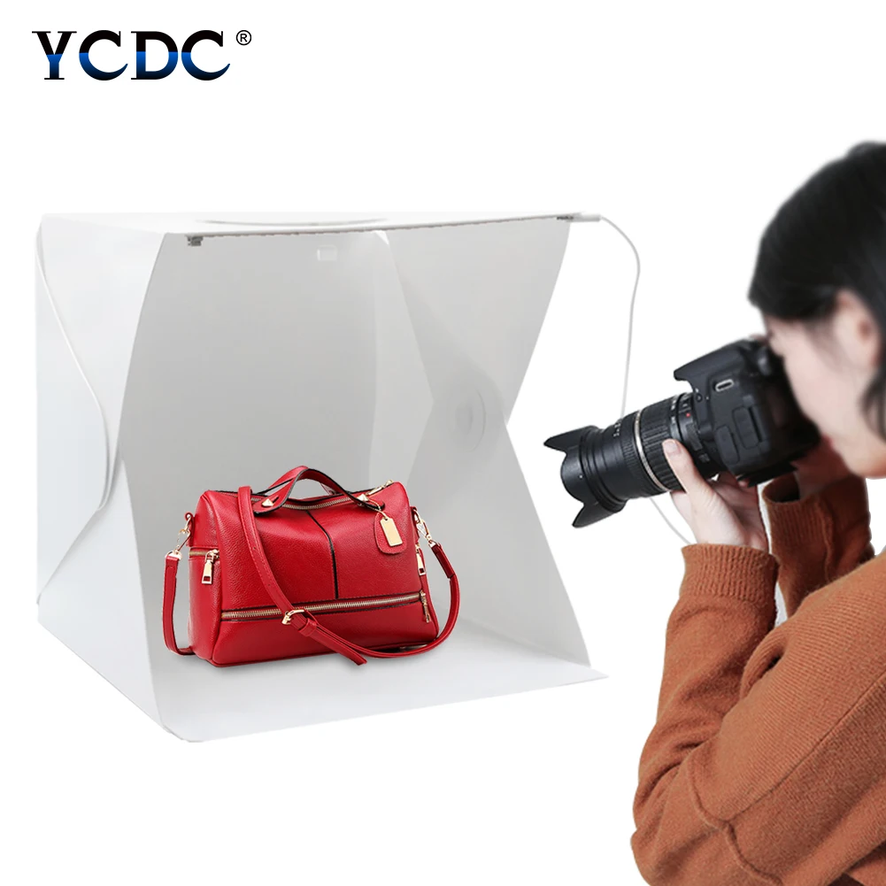 Mini Photo Studio Folding Lightbox Photography Softbox 2 Panel LED Light Soft Box Photo Background Kit Light box for DSLR Camera
Mini Photo Studio Folding Lightbox Photography Softbox 2 Panel LED Light Soft Box Photo Background Kit Light box for DSLR Camera