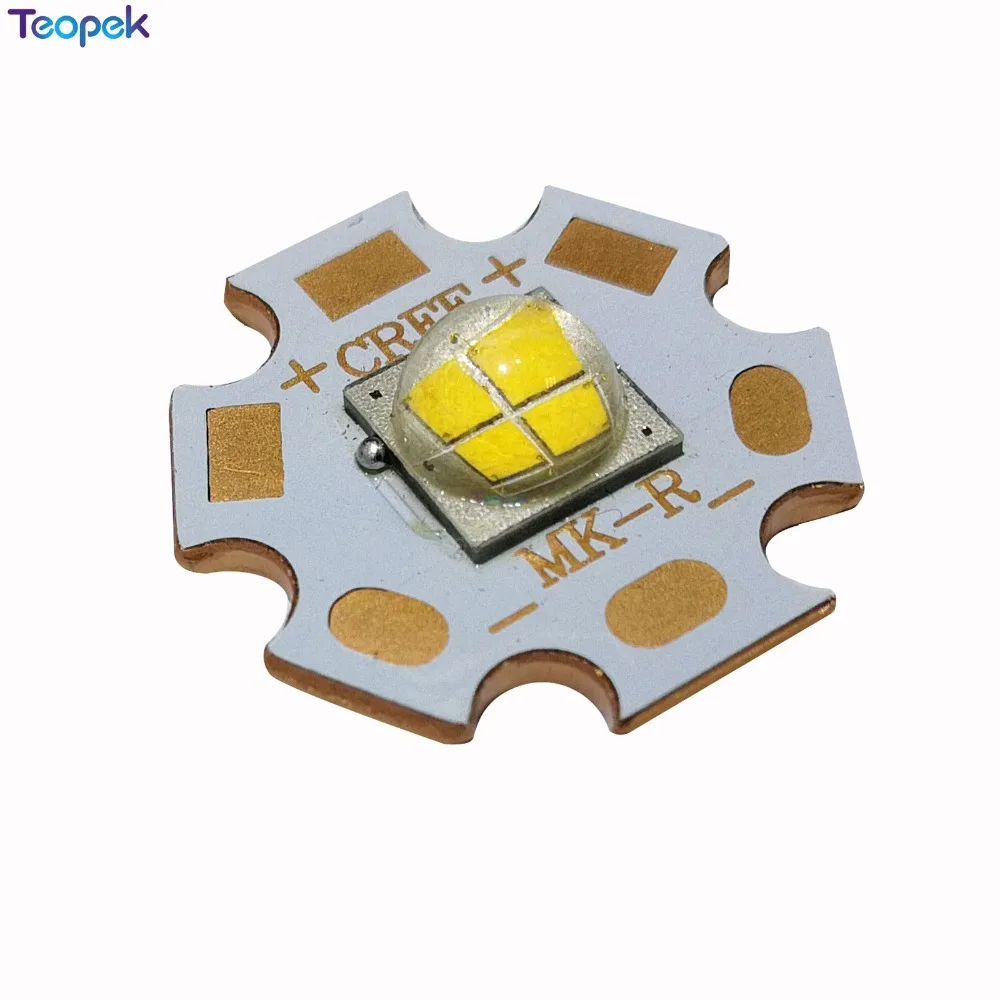 Cree MK-R LED Emitter 15W 12V White Warm White Flashlight Torch LED Diode Light MKR 1769LM 16mm 20mm Copper PCB
Cree MK-R LED Emitter 15W 12V White Warm White Flashlight Torch LED Diode Light MKR 1769LM 16mm 20mm Copper PCB