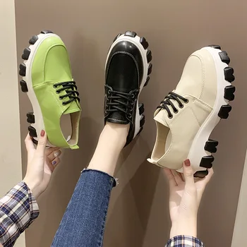 New Sneakers Women Shoes Woman Flats Sewing Leather Flat Platform Shoes Casual Shoes Female Lace Up Ladies Shoes Oxfords E18-89
New Sneakers Women Shoes Woman Flats Sewing Leather Flat Platform Shoes Casual Shoes Female Lace Up Ladies Shoes Oxfords E18-89