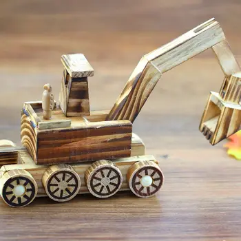 Creative Wooden Excavator Bulldozer Model Handcraft Home Decor Ornaments Craft For Children Kids Educational Toy Gift 72XC 
Creative Wooden Excavator Bulldozer Model Handcraft Home Decor Ornaments Craft For Children Kids Educational Toy Gift 72XC