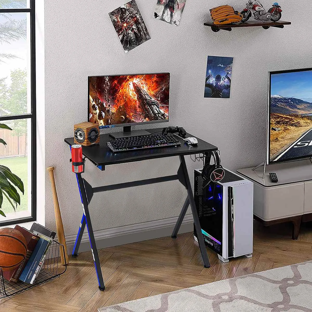 29 Inch Gaming Table Computer Desk Desktops Study Table Writing Desk PC Laptop Stand Student Home School Furniture Boys Gift
29 Inch Gaming Table Computer Desk Desktops Study Table Writing Desk PC Laptop Stand Student Home School Furniture Boys Gift