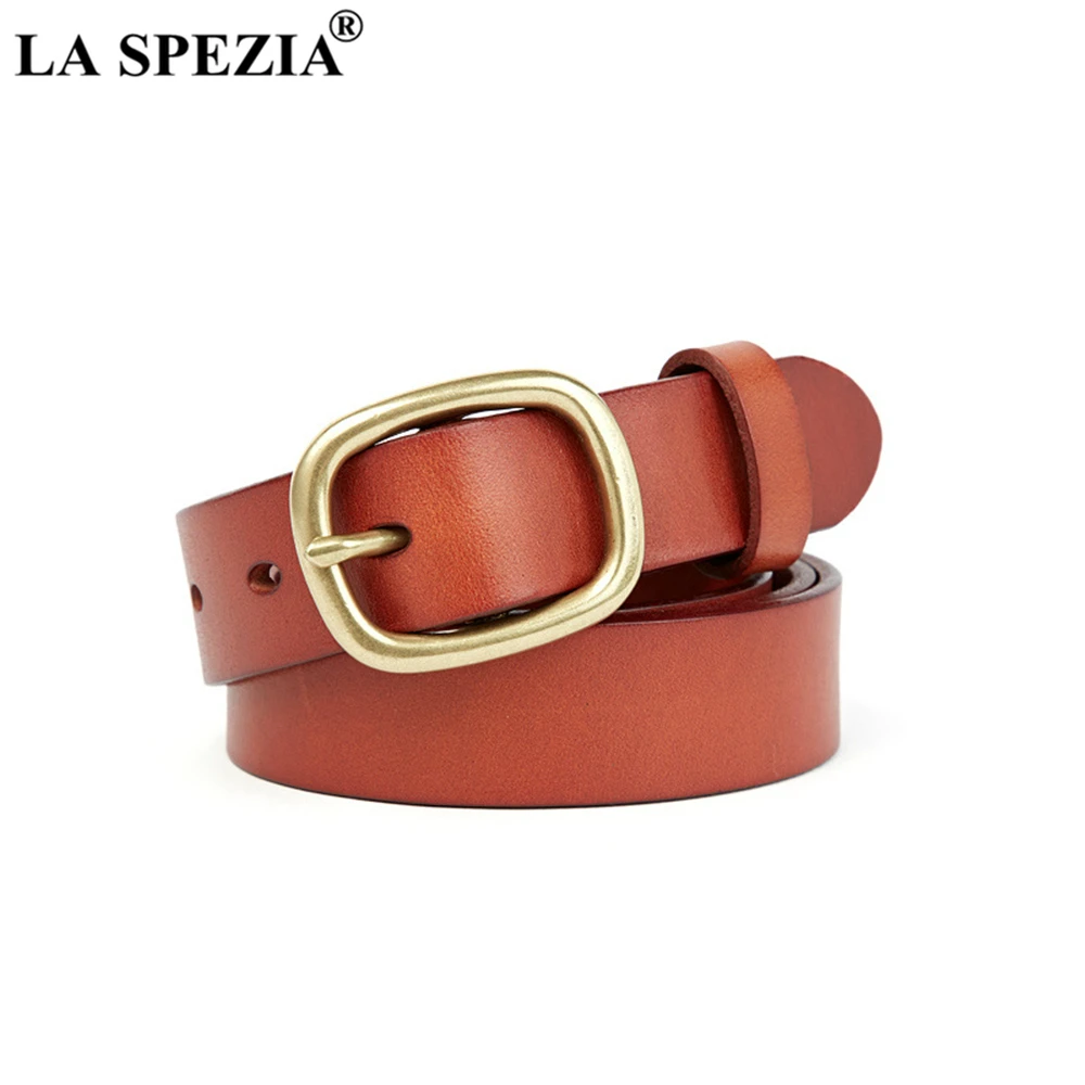 LA SPEZIA Women Belt First Layer Genuine Leather Real Belt Female Brown Cowskin Belts for Women Casual High Quality Ladies Belt
LA SPEZIA Women Belt First Layer Genuine Leather Real Belt Female Brown Cowskin Belts for Women Casual High Quality Ladies Belt