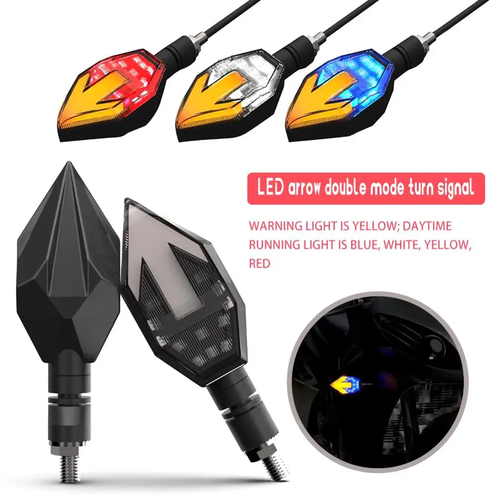 2PCS Motorcycle LED Turn Signal Arrow Two Color Lamp Daytime Running Lamp Glare Light Warning Light 12V motorcycle accessories
2PCS Motorcycle LED Turn Signal Arrow Two Color Lamp Daytime Running Lamp Glare Light Warning Light 12V motorcycle accessories