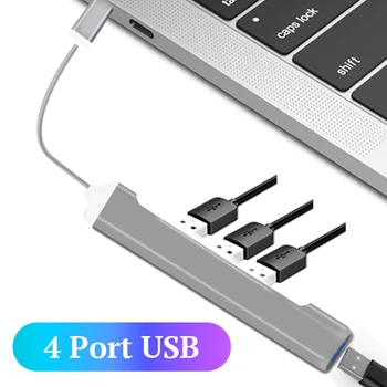 USB 3.1 Type C to 4 Port USB HUB Portable Laptop Adapter Multi Ports High Speed Splitter for Windows 7 8 10 Vista Mac OS 10.4.6
USB 3.1 Type C to 4 Port USB HUB Portable Laptop Adapter Multi Ports High Speed Splitter for Windows 7 8 10 Vista Mac OS 10.4.6