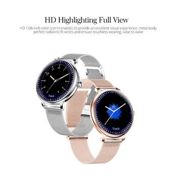 Ladies Stylish Smart Watch Color Screen Smart Bracelet for Women Heart Rate Monitor Bluetooth For Android and IOS
Ladies Stylish Smart Watch Color Screen Smart Bracelet for Women Heart Rate Monitor Bluetooth For Android and IOS