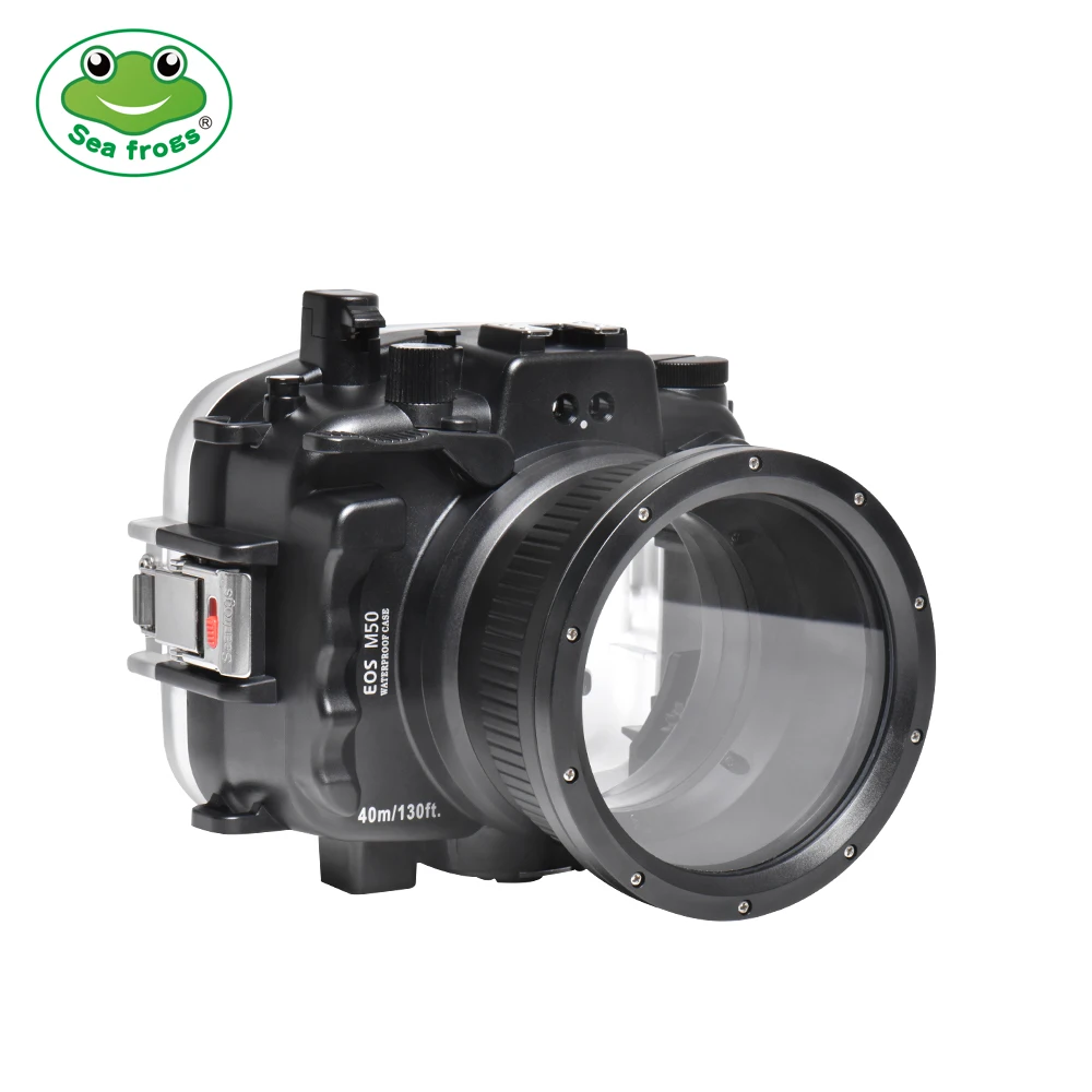 

Seafrogs waterproof housing For Canon EOS M50 18-55mm/22mm Camera Waterproof Housing Case 40m 130ft Underwater Photography