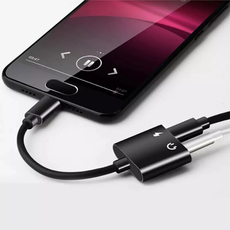 Переходник для наушников 2 в 1 USB Type-C на 3 5 мм | Электроника