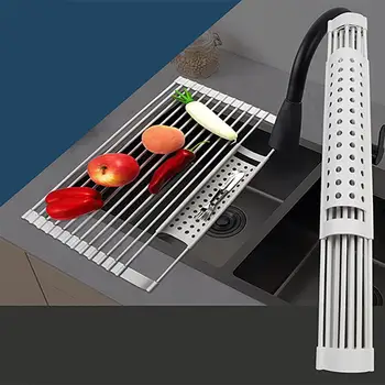 TWISTER.CK Large 52*32cm Folding Silicone Cutlery Drain Rack Sink Rack With Hanging Basket 
TWISTER.CK Large 52*32cm Folding Silicone Cutlery Drain Rack Sink Rack With Hanging Basket