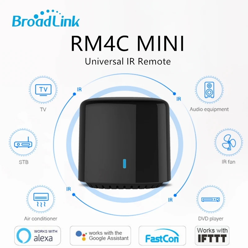 BroadLink BestCon Mini RM 4C Universal WiFi IR Remote Controller Support Google Home Alexa Voice Control Smart Home Gadgets
BroadLink BestCon Mini RM 4C Universal WiFi IR Remote Controller Support Google Home Alexa Voice Control Smart Home Gadgets