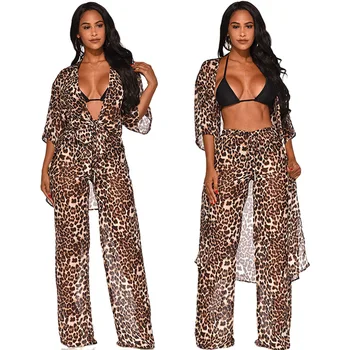 Women half sleeve loose leopard print coat and wide leg pants suit two piece set fashion sporty tracksuit outfit
Women half sleeve loose leopard print coat and wide leg pants suit two piece set fashion sporty tracksuit outfit