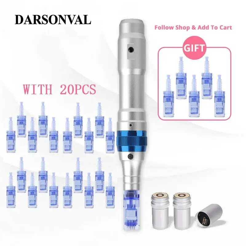 DARSONVAL Dr.Pen Electric Wireless Auto Ultima A6 Professional Microneedling Pen With 20Pcs Buckle Round nano Needle Replacement
DARSONVAL Dr.Pen Electric Wireless Auto Ultima A6 Professional Microneedling Pen With 20Pcs Buckle Round nano Needle Replacement