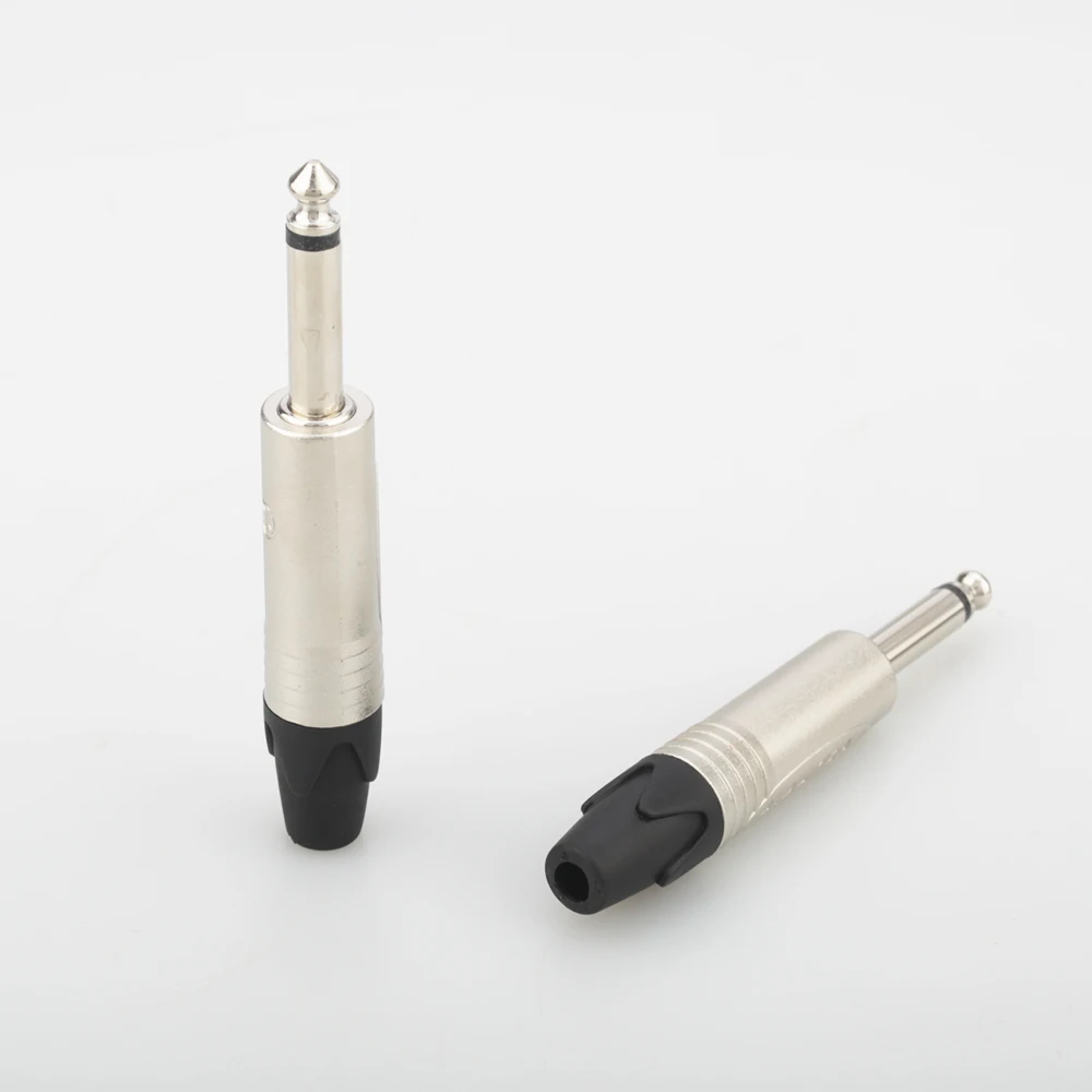 4 шт. аудиокраст Neutrik 6 3 мм моно штекер для припоя|neutrik plug|connector 6.3mmconnector plug |
