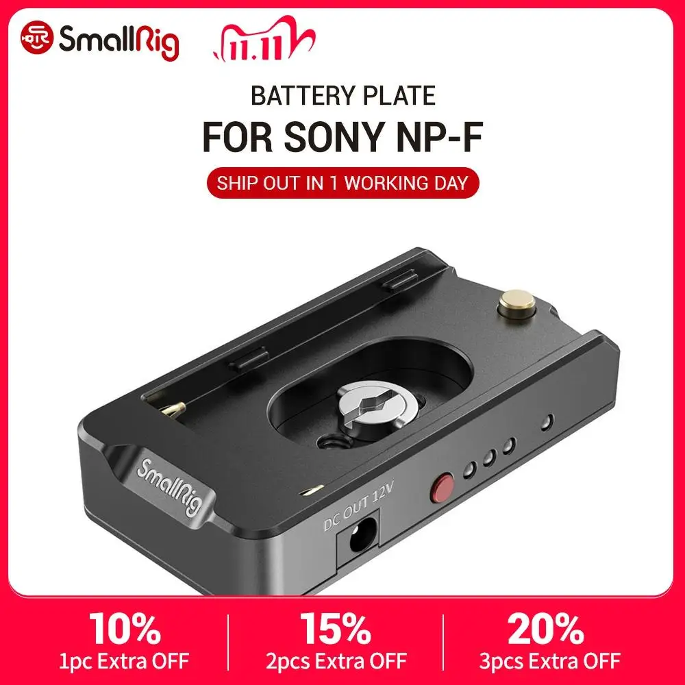 SmallRig DSLR Camera Clamp NP-F Battery Adapter Plate for Sony NP-F Type Batteries EB2504
SmallRig DSLR Camera Clamp NP-F Battery Adapter Plate for Sony NP-F Type Batteries EB2504