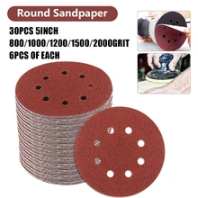 30Pcs 5inch 125mm Round Sandpaper Sanding Disc Sand Sheet 8 Hole Hook Loop Pad 800-2000 Grit Metal Polishing Pad Grinding Tool
30Pcs 5inch 125mm Round Sandpaper Sanding Disc Sand Sheet 8 Hole Hook Loop Pad 800-2000 Grit Metal Polishing Pad Grinding Tool