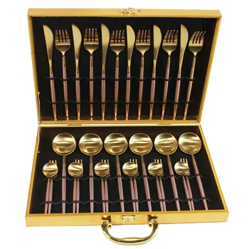 Black Gold Cutlery Set 304 Stainless Steel Table Knife Fork Gold Cutlery Set Pink Gift Box Tableware DD6CJ
Black Gold Cutlery Set 304 Stainless Steel Table Knife Fork Gold Cutlery Set Pink Gift Box Tableware DD6CJ