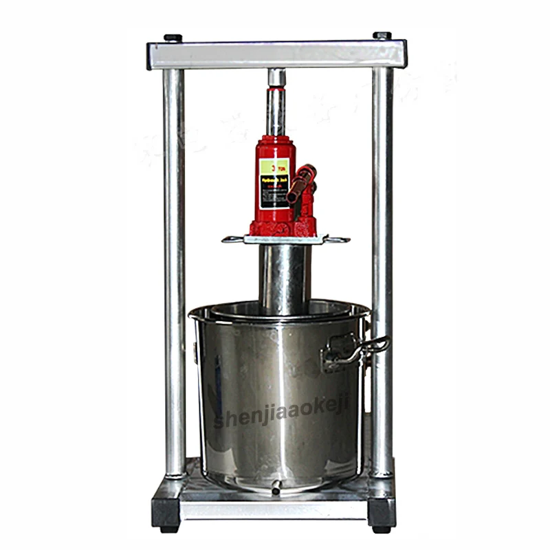 

36L Manual Hydraulic Fruit Squeezer Stainless Steel Small Honey Grape Blueberry Mulberry Apple Presser Juicer